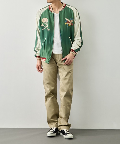 TAILOR TOYO（テーラートウヨウ）の「【TAILOR TOYO/東洋テーラー】ACETATE SUKA AGING MODEL TIGER HEAD（スカジャン・メンズ・ブラック・XXL/XL/L）」の13枚目の写真