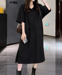 ぴ*マ様 大きい超美品☆23区☆異素材Vネック七分袖ストレッチ