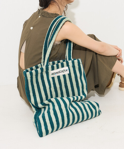 FREAK'S STORE(フリークスストア)の「BONGUSTA/ボングスタ NARAM TOTEBAG/ボングスタ トートバッグ(トートバッグ・レディース・グリーン/ブルー/ナチュラル/オフホワイト/ラベンダー/ピンク・ONE SIZE)」の13枚目の写真