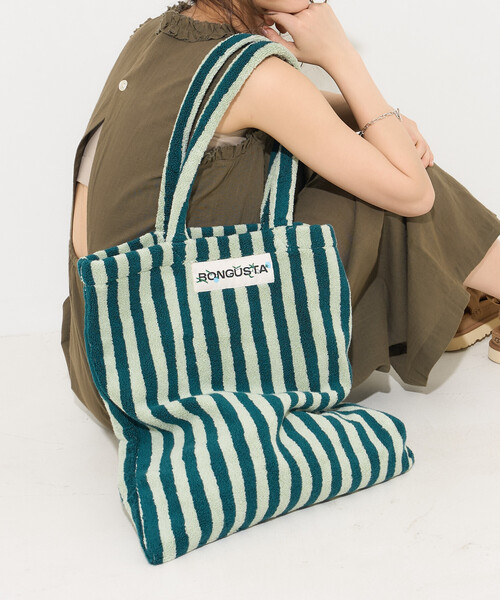 FREAK'S STORE(フリークスストア)の「BONGUSTA/ボングスタ NARAM TOTEBAG/ボングスタ トートバッグ(トートバッグ・レディース・グリーン/ブルー/ナチュラル/オフホワイト/ラベンダー/ピンク・ONE SIZE)」の14枚目の写真