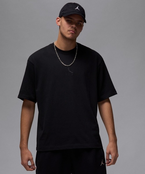 JORDAN BRAND(ジョーダンブランド)の「JORDAN BRAND JORDAN FLT ESS OVSZ CREW S/S TEE IB7345(Tシャツ/カットソー・メンズ・ブラック/オフホワイト・L/M)」の2枚目の写真