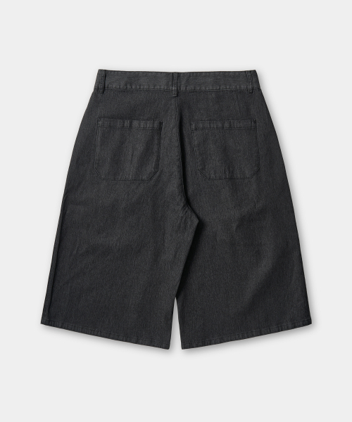 EXCONTAINER(エックスコンテナ)の「ローフェイドバミューダデニムパンツ (WASHED BLACK)(その他パンツ・メンズ・その他・MEDIUM/LARGE/X-LARGE/SMALL)」の5枚目の写真