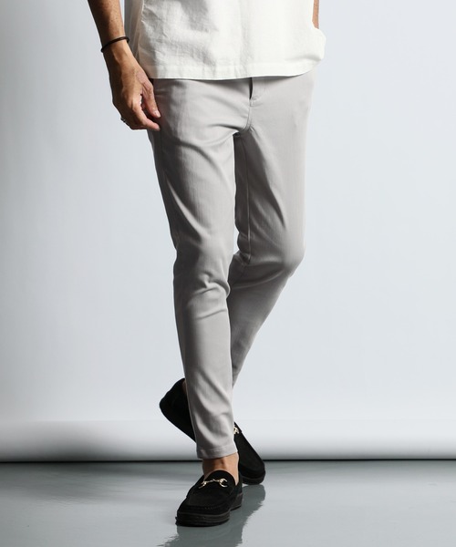 The DUFFER of ST.GEORGE（ザダファーオブセントジョージ）の「「GUM STRETCH CSF」SKINNY EASY CHINO：超伸縮「ガムストレッチ」接触冷感 スキニー イージーチノパン（チノパンツ・メンズ・ホワイト/ライトグレー/ブラック/アイボリー/ネイビー・X-LARGE/LARGE/MEDIUM/SMALL）」の13枚目の写真