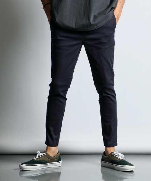 The DUFFER of ST.GEORGE（ザダファーオブセントジョージ）の「「GUM STRETCH CSF」SKINNY EASY CHINO：超伸縮「ガムストレッチ」接触冷感 スキニー イージーチノパン（チノパンツ・メンズ・ホワイト/ライトグレー/ブラック/アイボリー/ネイビー・X-LARGE/LARGE/MEDIUM/SMALL）」の15枚目の写真
