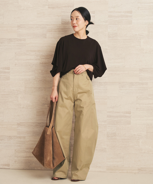 plage(プラージュ)の「NEPLA. / ネプラ SLIT SLEEVE TEEシャツ(Tシャツ/カットソー・レディース・ブラウン/ブラック・FREE)」の3枚目の写真