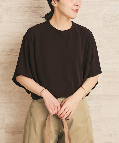 plage(プラージュ)の「NEPLA. / ネプラ SLIT SLEEVE TEEシャツ(Tシャツ/カットソー・レディース・ブラウン/ブラック・FREE)」の8枚目の写真