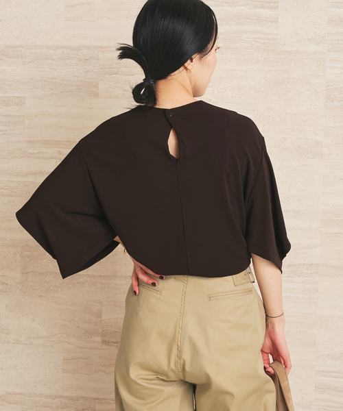 plage(プラージュ)の「NEPLA. / ネプラ SLIT SLEEVE TEEシャツ(Tシャツ/カットソー・レディース・ブラウン/ブラック・FREE)」の11枚目の写真