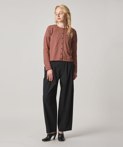 Steven Alan（スティーブンアラン）の「＜Steven Alan＞TC タフタ タック トラウザーズ（スラックス・レディース・ブラック/ベージュ・M/S）」の5枚目の写真
