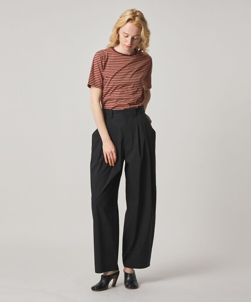 Steven Alan（スティーブンアラン）の「＜Steven Alan＞TC タフタ タック トラウザーズ（スラックス・レディース・ブラック/ベージュ・M/S）」の6枚目の写真