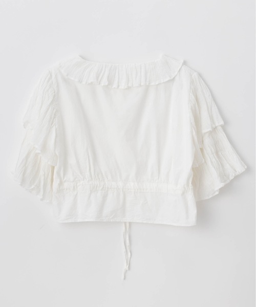 SEA（シー）の「VINTAGE コットン JANE フリルブラウス（シャツ/ブラウス・レディース・ホワイト・ONE SIZE）」の11枚目の写真