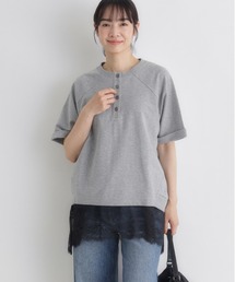 Right-on | HONEYSUCKLE ROSE(ハニーサックルローズ)【サマスウェ】ヘンリードルマンプルオーバー(その他トップス)