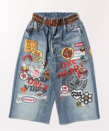 HYSTERIC MINI | ハイテンションストレッチ Like a denim Viscotex ハーフパンツ(その他パンツ)