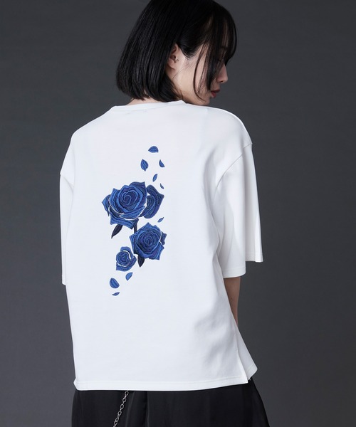 carven フラワー 刺繍 トップス カットソー Tシャツ フロントフラワー刺繍T（Tシャツ/カットソー）｜CPCM（シーピー