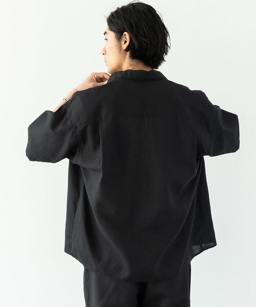 CRAFT STANDARD BOUTIQUE（クラフトスタンダードブティック）の「半袖リネン混セットアップ（セットアップ・メンズ・ベージュ/ブラック・L/M）」の7枚目の写真
