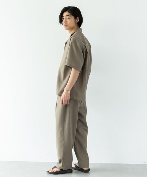 CRAFT STANDARD BOUTIQUE（クラフトスタンダードブティック）の「半袖リネン混セットアップ（セットアップ・メンズ・ベージュ/ブラック・L/M）」の11枚目の写真