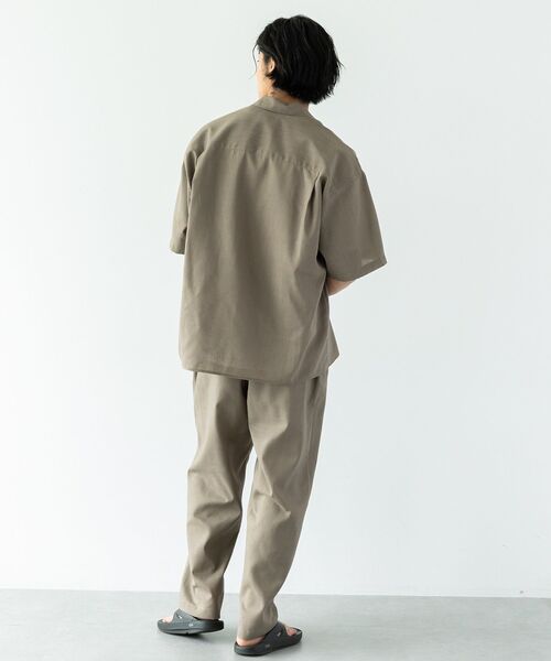 CRAFT STANDARD BOUTIQUE（クラフトスタンダードブティック）の「半袖リネン混セットアップ（セットアップ・メンズ・ベージュ/ブラック・L/M）」の12枚目の写真