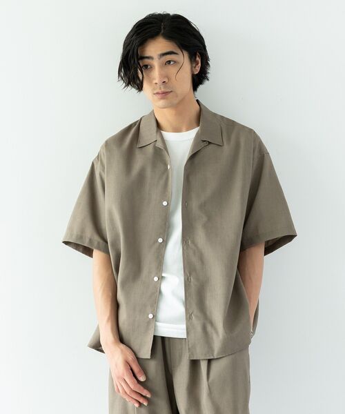 CRAFT STANDARD BOUTIQUE（クラフトスタンダードブティック）の「半袖リネン混セットアップ（セットアップ・メンズ・ベージュ/ブラック・L/M）」の13枚目の写真