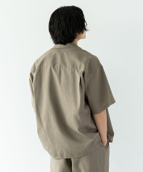CRAFT STANDARD BOUTIQUE（クラフトスタンダードブティック）の「半袖リネン混セットアップ（セットアップ・メンズ・ベージュ/ブラック・L/M）」の14枚目の写真