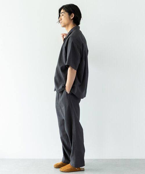 CRAFT STANDARD BOUTIQUE（クラフトスタンダードブティック）の「半袖リネン混セットアップ（セットアップ・メンズ・ベージュ/ブラック・L/M）」の18枚目の写真