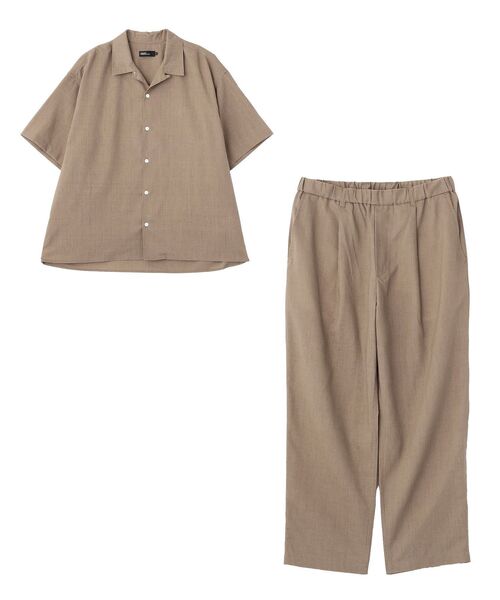 CRAFT STANDARD BOUTIQUE（クラフトスタンダードブティック）の「半袖リネン混セットアップ（セットアップ・メンズ・ベージュ/ブラック・L/M）」の22枚目の写真