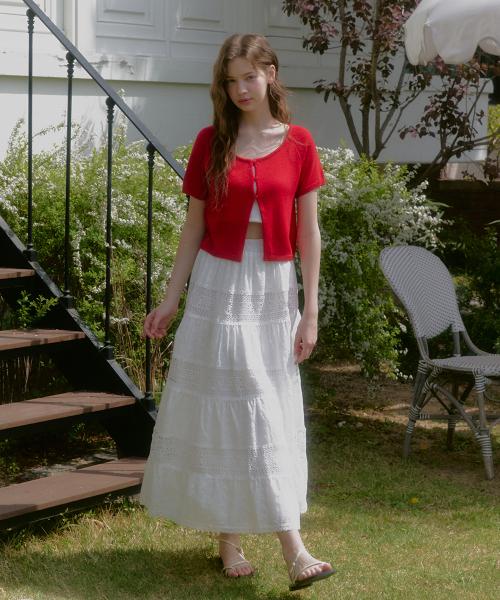 MICANE(ミケーネ)の「レアレースロングスカート(スカート・レディース・アイボリー・SMALL/MEDIUM/LARGE/X-LARGE)」の4枚目の写真