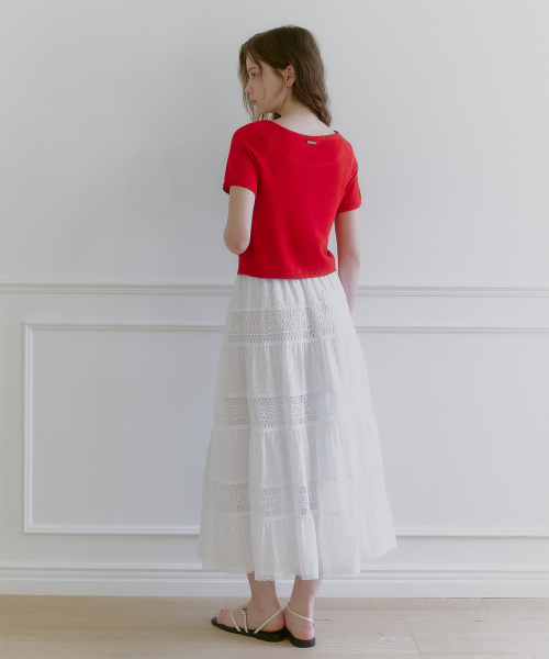 MICANE(ミケーネ)の「レアレースロングスカート(スカート・レディース・アイボリー・SMALL/MEDIUM/LARGE/X-LARGE)」の7枚目の写真