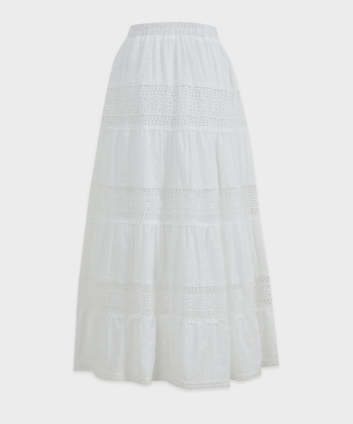 MICANE(ミケーネ)の「レアレースロングスカート(スカート・レディース・アイボリー・SMALL/MEDIUM/LARGE/X-LARGE)」の9枚目の写真