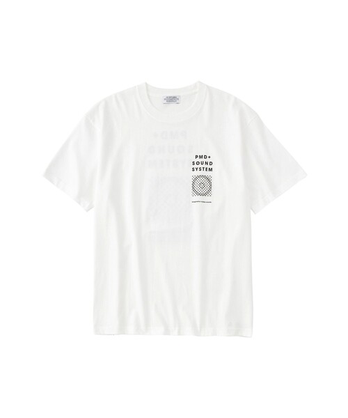 POET MEETS DUBWISE(ポエットミーツダブワイズ)の「POET MEETS DUBWISE/ポエトミーツダブワイズ PMD+SOUND SYSTEM T-Shirt(Tシャツ/カットソー・メンズ・ホワイト/グレー・XL/L/M)」の2枚目の写真