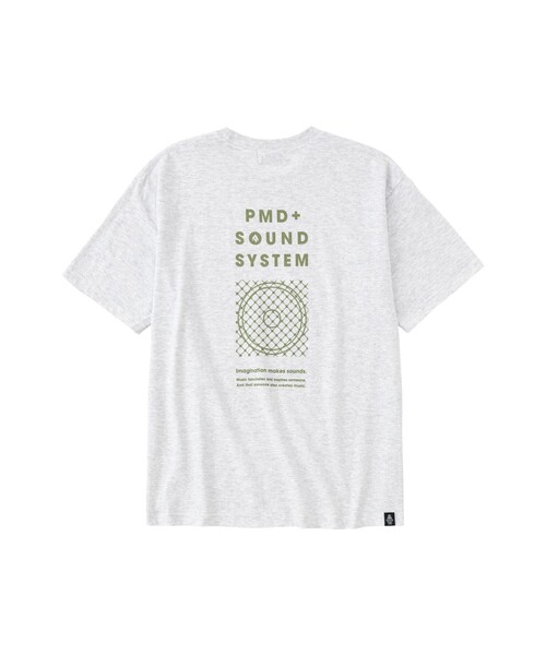 POET MEETS DUBWISE(ポエットミーツダブワイズ)の「POET MEETS DUBWISE/ポエトミーツダブワイズ PMD+SOUND SYSTEM T-Shirt(Tシャツ/カットソー・メンズ・ホワイト/グレー・XL/L/M)」の3枚目の写真