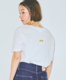 COLORME | 【AKB48 伊藤百花 着用】バックリボン刺繍Ｔシャツ(Tシャツ/カットソー)