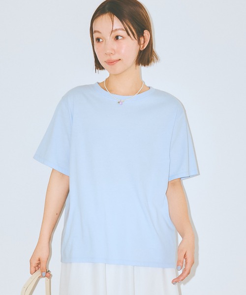 COLORME（カラーミー）の「【AKB48 伊藤百花 着用】バックリボン刺繍Ｔシャツ（Tシャツ/カットソー・レディース・ホワイト/ライトブルー・FREE）」の11枚目の写真
