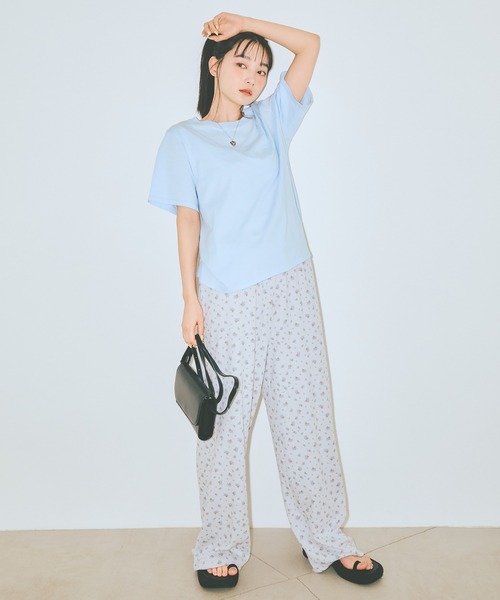 COLORME（カラーミー）の「【AKB48 伊藤百花 着用】バックリボン刺繍Ｔシャツ（Tシャツ/カットソー・レディース・ホワイト/ライトブルー・FREE）」の16枚目の写真