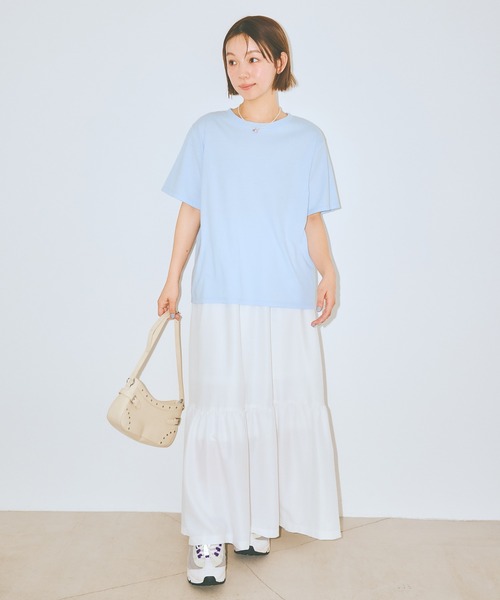 COLORME（カラーミー）の「【AKB48 伊藤百花 着用】バックリボン刺繍Ｔシャツ（Tシャツ/カットソー・レディース・ホワイト/ライトブルー・FREE）」の19枚目の写真