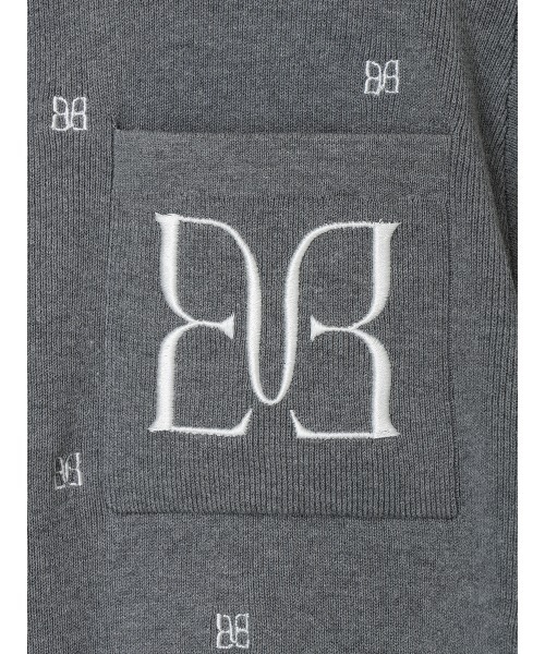 EIMY ISTOIRE(エイミーイストワール)の「PAPILLON EMBROIDERY ATTACHED CARDIGAN(カーディガン/ボレロ・レディース・グレー/ブラック・F)」の18枚目の写真