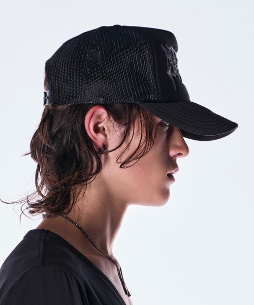 kiryuyrik（キリュウキリュウ）の「kiryuyrik/キリュウキリュウ/Mesh Cap（キャップ・メンズ・ブラック×ホワイト/ブラック×ブラック/ホワイト×ブラック・2/1）」の7枚目の写真