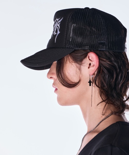 kiryuyrik（キリュウキリュウ）の「kiryuyrik/キリュウキリュウ/Mesh Cap（キャップ・メンズ・ブラック×ホワイト/ブラック×ブラック/ホワイト×ブラック・2/1）」の9枚目の写真