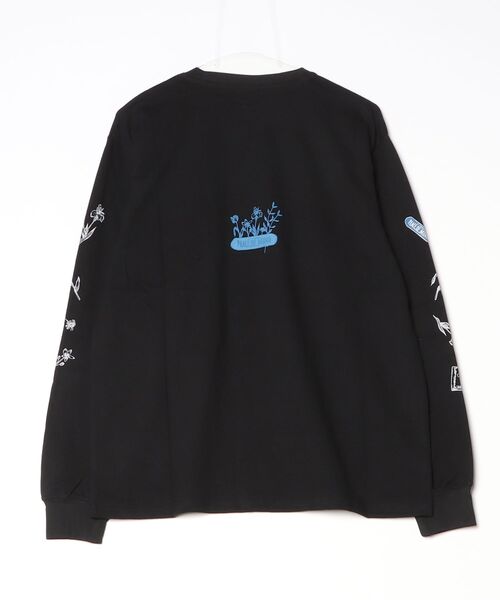 ONEXONE(ワンフォーワン)の「【ONEXONE/ワンフォーワン】PEACE LONG SLEEVE T-SHIRTS(Tシャツ/カットソー・メンズ・グレイッシュベージュ/ブラック・MEDIUM/LARGE)」の6枚目の写真
