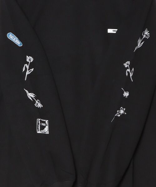 ONEXONE(ワンフォーワン)の「【ONEXONE/ワンフォーワン】PEACE LONG SLEEVE T-SHIRTS(Tシャツ/カットソー・メンズ・グレイッシュベージュ/ブラック・MEDIUM/LARGE)」の5枚目の写真