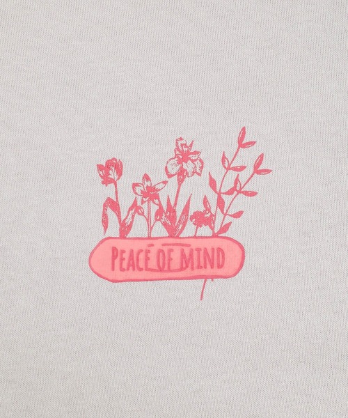 ONEXONE(ワンフォーワン)の「【ONEXONE/ワンフォーワン】PEACE LONG SLEEVE T-SHIRTS(Tシャツ/カットソー・メンズ・グレイッシュベージュ/ブラック・MEDIUM/LARGE)」の9枚目の写真