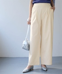 サラチノストレッチワイドパンツ(吸汗速乾・接触冷感・UVカット)<大きいサイズ有>