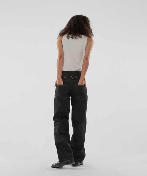 WISH FOR EVER(ウィッシュフォーエバー)の「COOL TOUCH BUTTON FLY DENIM/クールタッチボタンフライデニム(デニムパンツ・メンズ・ブラック・SMALL/MEDIUM/LARGE)」の5枚目の写真