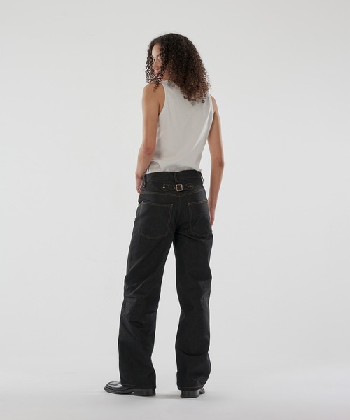 WISH FOR EVER(ウィッシュフォーエバー)の「COOL TOUCH BUTTON FLY DENIM/クールタッチボタンフライデニム(デニムパンツ・メンズ・ブラック・SMALL/MEDIUM/LARGE)」の4枚目の写真