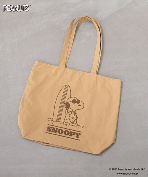 LOWRYS FARM（ローリーズファーム）の「【SNOOPY】トートBAG　660762/GOODS（トートバッグ・レディース・ベージュ/ピンク/ブラック・FREE）」の2枚目の写真