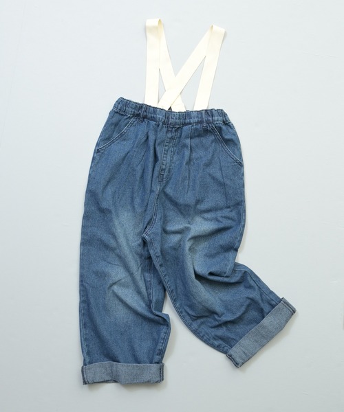 MARKEY'S（マーキーズ）の「デニムエヴォルブサロペット（デニムパンツ・キッズ・ブルー/ブラック・90/130/100/140/110/150/120）」の5枚目の写真