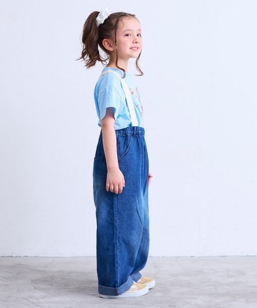 MARKEY'S（マーキーズ）の「デニムエヴォルブサロペット（デニムパンツ・キッズ・ブルー/ブラック・90/130/100/140/110/150/120）」の7枚目の写真
