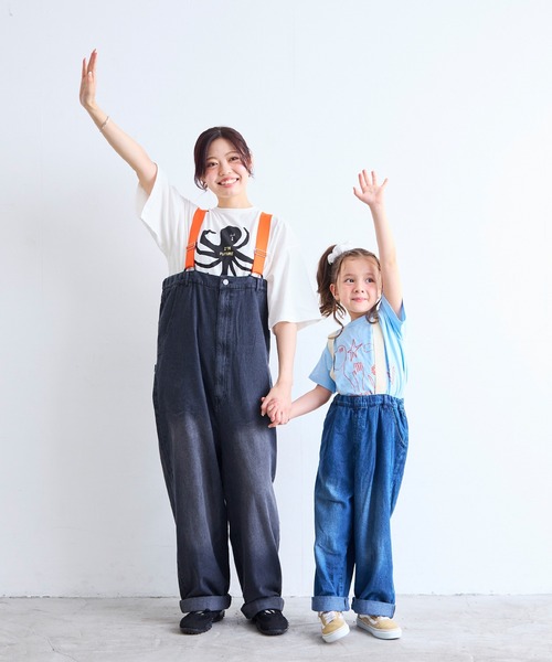 MARKEY'S（マーキーズ）の「デニムエヴォルブサロペット（デニムパンツ・キッズ・ブルー/ブラック・90/130/100/140/110/150/120）」の3枚目の写真