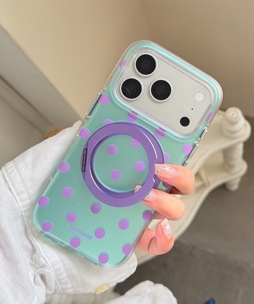 Fun & Daily(ファンアンドデイリー)の「Color Dot iPhone 17 Pro ProMax Case(スマホケース/カバー・レディース・ブルーグリーン/グリーン/ブルー/オレンジ・iPhone 17 Pro/iPhone 17/iPhone 17 Pro Max/iPhone 16 Pro/iPhone 16/iPhone 16 Pro Max)」の3枚目の写真