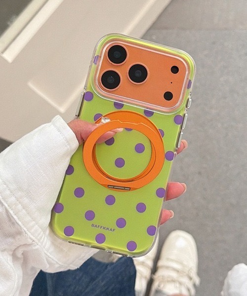Fun & Daily(ファンアンドデイリー)の「Color Dot iPhone 17 Pro ProMax Case(スマホケース/カバー・レディース・ブルーグリーン/グリーン/ブルー/オレンジ・iPhone 17 Pro/iPhone 17/iPhone 17 Pro Max/iPhone 16 Pro/iPhone 16/iPhone 16 Pro Max)」の1枚目の写真