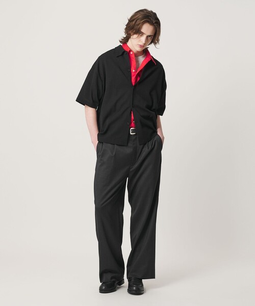 BEAUTY&YOUTH UNITED ARROWS(ビューティーアンドユースユナイテッドアローズ)の「トロピカル ワイド テーパード スラックス NO.9 ウォッシャブル(スラックス・メンズ・ダークグレー/その他1/ブラック・M/S/XL/L)」の5枚目の写真