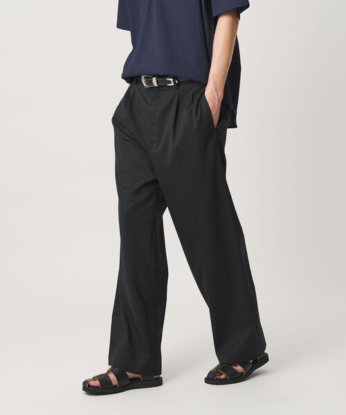 BEAUTY&YOUTH UNITED ARROWS(ビューティーアンドユースユナイテッドアローズ)の「トロピカル ワイド テーパード スラックス NO.9 ウォッシャブル(スラックス・メンズ・ダークグレー/その他1/ブラック・M/S/XL/L)」の7枚目の写真